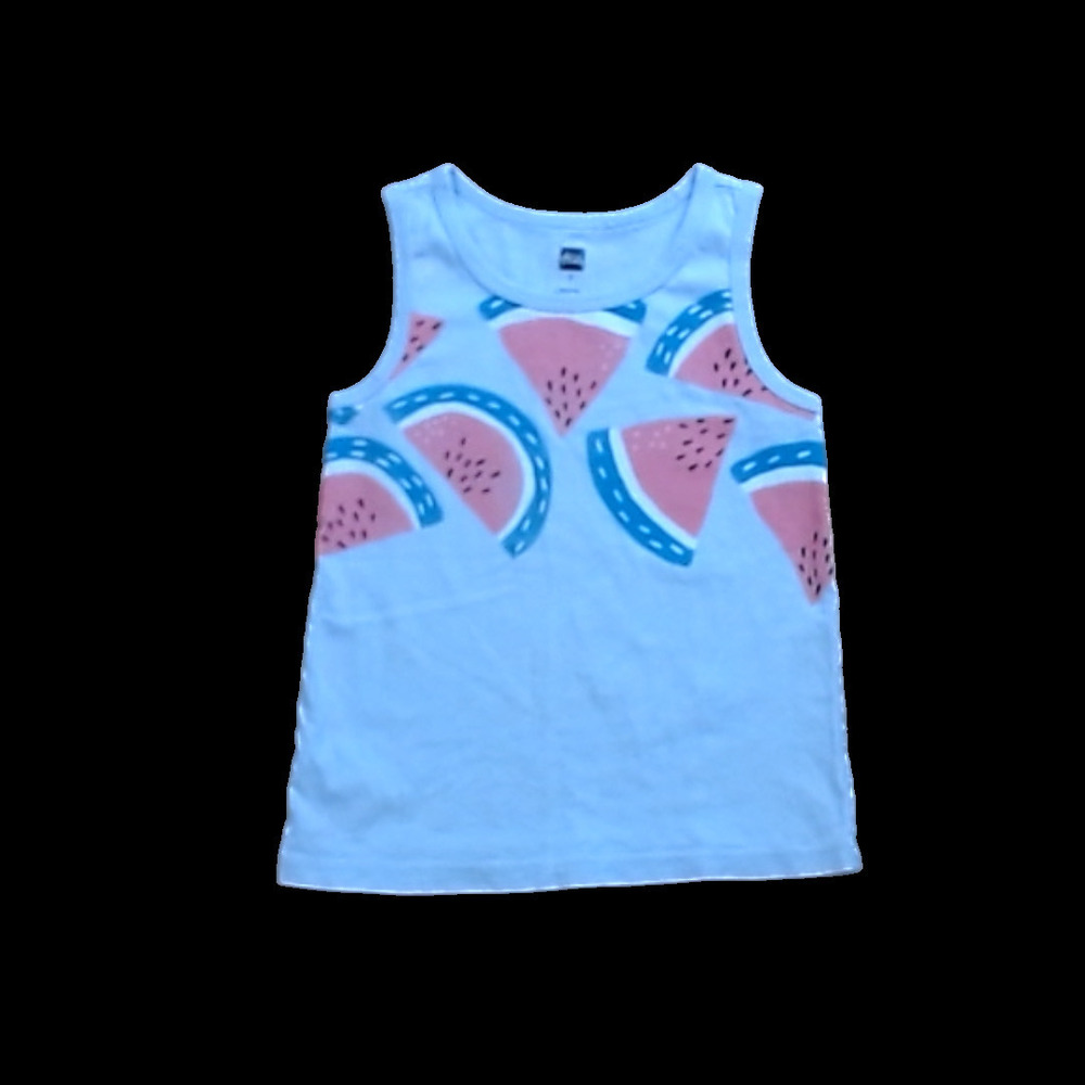 Tea Collection Girls Pale Blue | Watermelons Shirt size: 3T